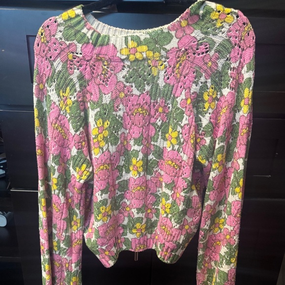 Mumu Vienna sweater fresh floral in pink - Picture 2 of 2